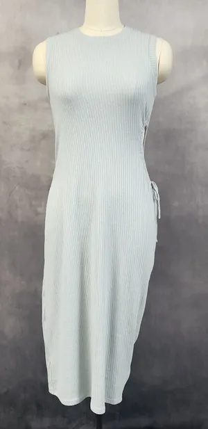 Abercrombie Fitch Ribbed Dress Womens‎ Medium Cut Out Minimal Clean Soft Girl thumbnail 1