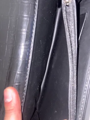 Crocodile Style Crossbody Black Bag thumbnail 10