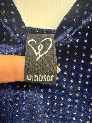 Windsor Velour Navy Blue Dress thumbnail 3