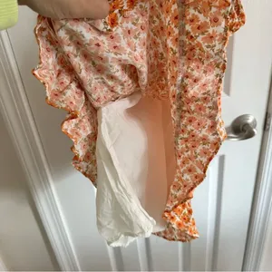 Princess Polly Orange Floral Mini Dress Rayon Size 6 thumbnail 3