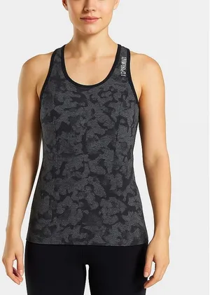 Gymshark Camo Racerback Tank Black/Grey Women’s Size Large thumbnail 1