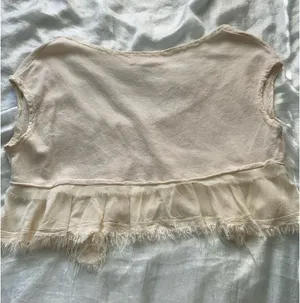 Urban Outfitters Cream Crop Top thumbnail 2