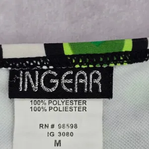 Ingear Green Black White Floral Geometric Tie Bikini Bottom Swimwear‎ Medium thumbnail 5