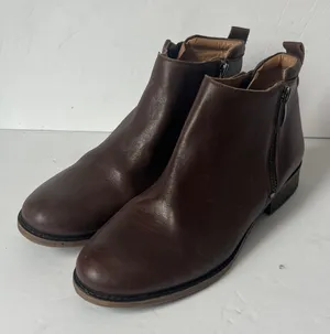 Franco Sarto Keegan Boot Brown Leather Bootie Women’s Size 7.5 > thumbnail 1