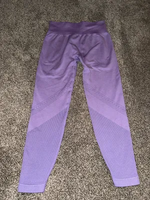 JoyLab Women's Seamless High-Waisted Workout Leggings in Purple thumbnail 3