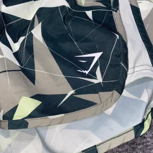 Gymshark Training Loose Fit Shorts 2.5” Size Small Light Green Print thumbnail 5