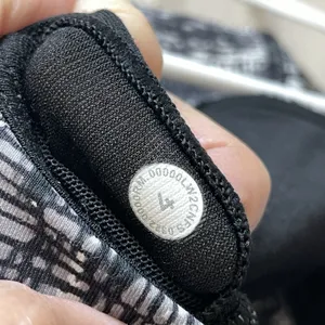 Lululemon Sports Bra longline energy strappy womens Black size 4 printed workout thumbnail 3