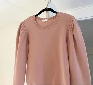 ALC Rayna Puff Sleeve Sweatshirt in Baby Pink Size S Retail $195 thumbnail 9