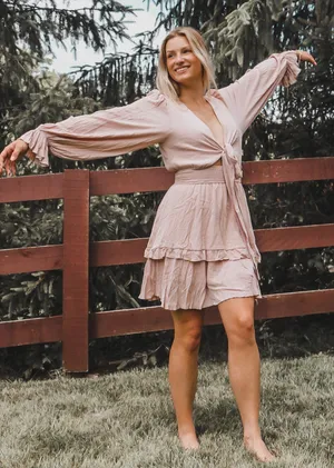 Pink Boho Dress Size M thumbnail 1