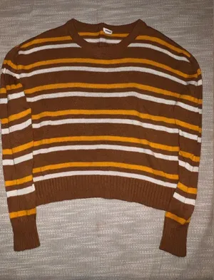 Garage Brown‎ Striped Cropped Sweater Size P/S (XS/S) thumbnail 1