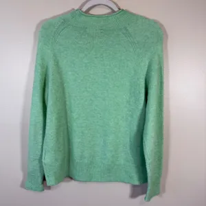 J. Crew Mock Neck Sweater‎ Light Green Wool Blend Merino Alpaka Soft size Small thumbnail 5