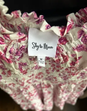 Isabelle’s Cabinet Pink And White Floral Mini Dress thumbnail 1