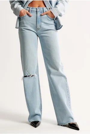 Abercrombie High-Rise Jeans 90s Relaxed thumbnail 1