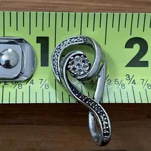 925 Sterling Silver Diamond Infinity Knot Pendant Necklace Charm Love Eternity thumbnail 8