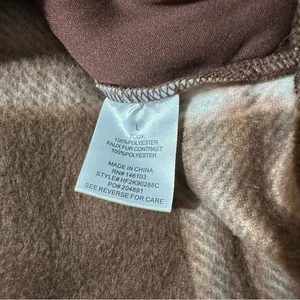 Hippie Rose women's cropped large button fleece up jack thumbnail 3