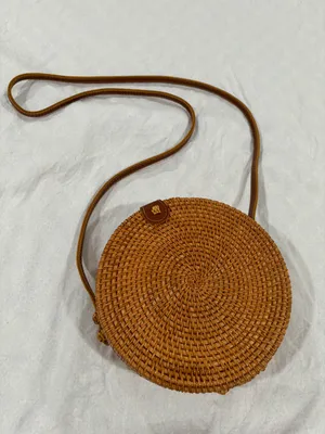 Round Rattan Bag thumbnail 1