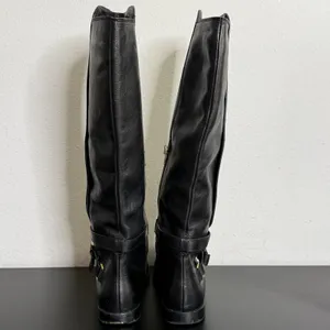 Vintage COACH Monique Equestrian Riding Boots Black Leather Calf Length Size 7 B thumbnail 3