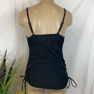 Spanx Black Padded Cup Tankini Swim Bathing Suit Top S thumbnail 3