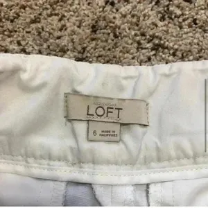 LOFT White Lace Trim‎ Shorts—6 thumbnail 5