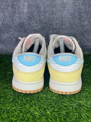 Nike Dunk Low Women’s Sneakers White Yellow Blue Gum Sole size 9 thumbnail 5