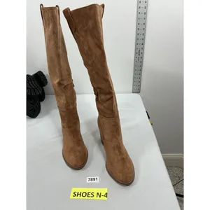 Womans Excellent Condition Knee High Fashion Riding Boots 11 Chestnut thumbnail 2