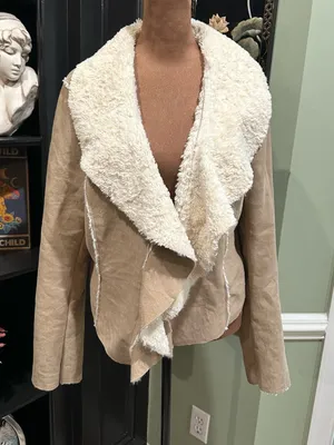 JouJou Tan Faux Shearling Jacket Size XL thumbnail 1