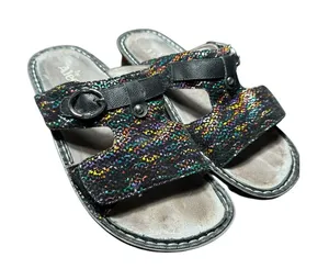Alegria Sandals Slip On Rainbow Black Women's Size‎ EU 40, US 9 Comfort #S19-1 thumbnail 1