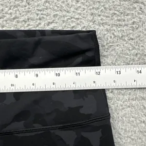 Lululemon Wunder Train Shorts High Rise 6" Black Camo Biker Athletic Women's 6 thumbnail 6