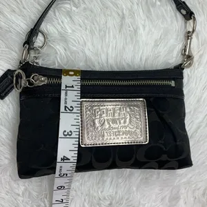 y2k COACH Poppy Black Mini Purse Wristlet thumbnail 11