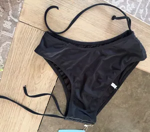 Cupshe Adjustable Sides Swim Bikini Bottoms M black   thumbnail 3