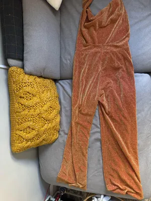 Pepper mayo sparkle cowl neck jumpsuit thumbnail 6