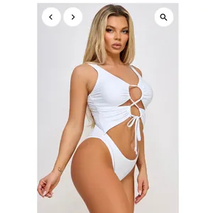 Be Wicked Super sexy white brand new with tags one piece bikini bathing suit szS thumbnail 2