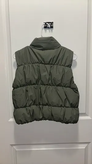 Sage Green Puffer Vest thumbnail 2