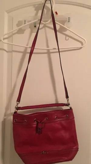 Tommy Hilfiger Women's Crossbody Shoulder Handbag Tote Purse Red thumbnail 1