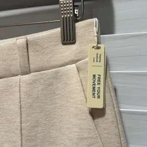 NEW OGL Beige Heathered Wide Leg Cozy Travel Lounge Pants‎ Sweatpants Size Small thumbnail 2