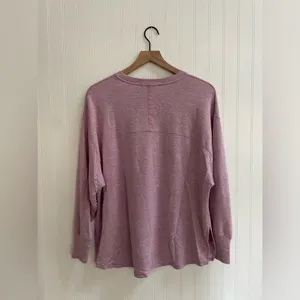 L.L. BEAN Women's SoftFlex Crewneck Dolman Sleeve Pullover Lilac Heather Size S thumbnail 4