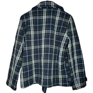 Anthropologie Current Air Plaid Double Breasted Coat Medium thumbnail 8