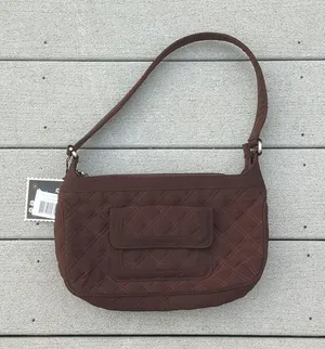 NWT Vera Bradley Espresso Quilted Shoulder Bag thumbnail 3