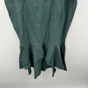 Lulus How Much I Care Dark Green Off-the-Shoulder Ruffle Hem Midi Dress Sz‎ S thumbnail 5