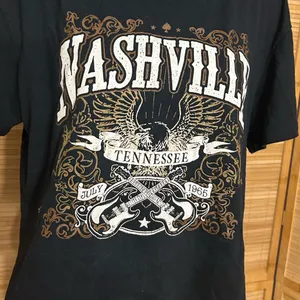 Ultra Flirt black cropped t-shirt tee Nashville Tennessee country music large thumbnail 2