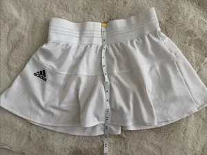 adidas White Athletic Skort thumbnail 6