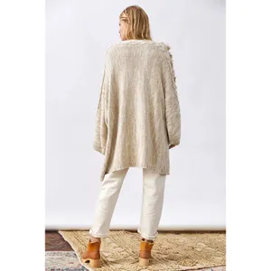 Anthropologie Braided-Sleeve Cardigan thumbnail 3