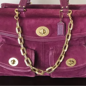 Coach Gold Chunky Chain Link Strap thumbnail 1