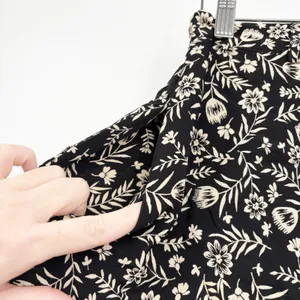 Ralph Lauren Womens Black Floral Rayon Cottagecore A-Line Wrap Midi Skirt 12 thumbnail 4
