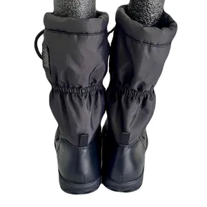 Coach Black Nylon and Leather ‘Sage’ Fleece-Lined Lace Up Winter Boots, Size 7.5 thumbnail 5
