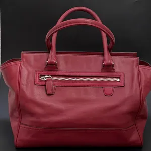 COACH 19890 Dark Red Leather Legacy Medium Candace Carryall Tote Shoulder Bag thumbnail 3