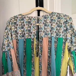Ro’s Garden‎ Igor Blue Floral and Striped Maxi Dress thumbnail 6