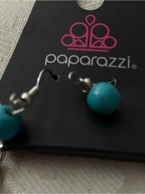 Paparazzi Necklace & Earrings Set Cowboy Casanova Turquoise Western Southwest thumbnail 8