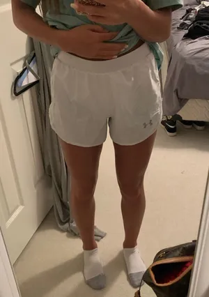 White Under Armour Athletic Shorts thumbnail 1