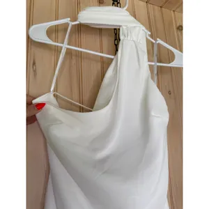 NWT Lulus Isloda Ivory One-Shoulder Backless Sash Mini Dress Engagement Party S thumbnail 4